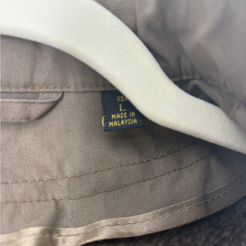 Haggar Men's Tan/Brown Military Jacket - Picture 12 of 12